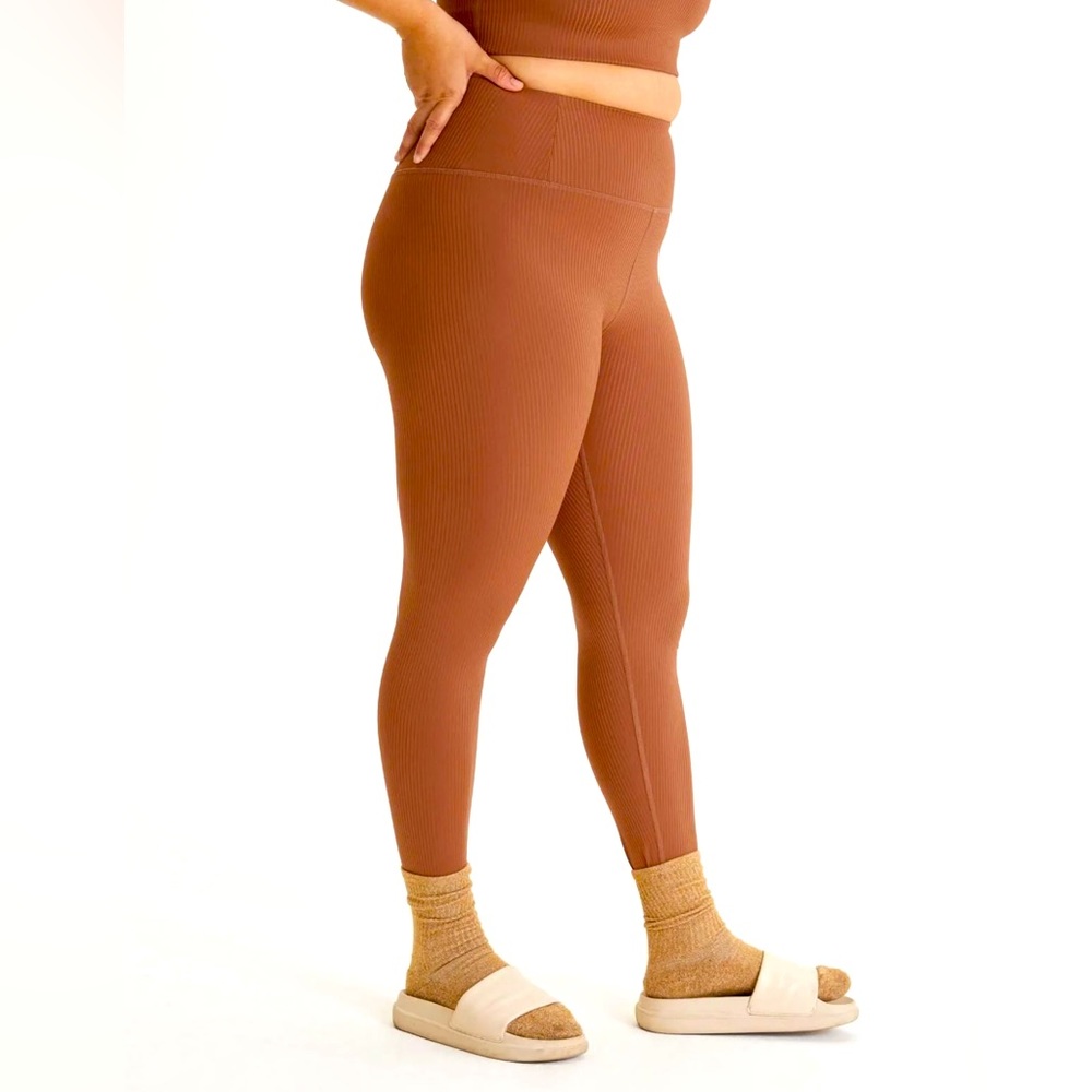RIB High-Rise Leggings size S in Rye *NWT*
